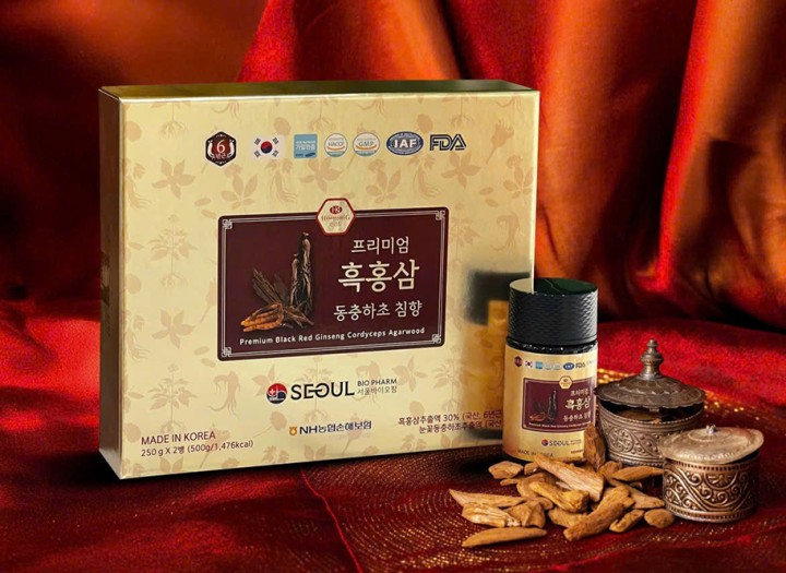 Hồng sâm đỏ cao cấp, Cordyceps, trầm hương