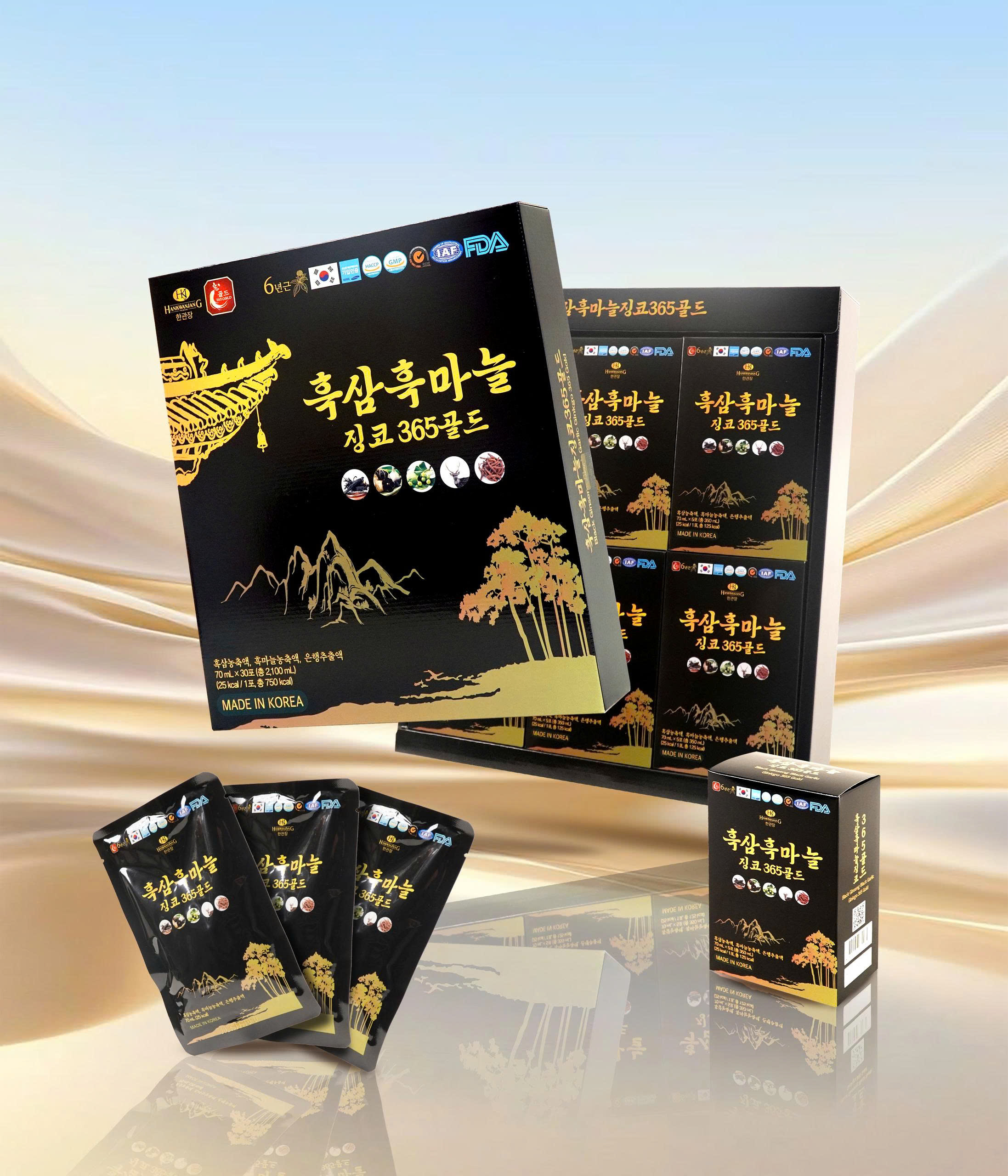 Thực phẩm bổ sung Black Ginseng Black Garlic Ginkgo 365 Gold Thực phẩm bổ sung Black Ginseng Black Garlic Ginkgo 365 Gold