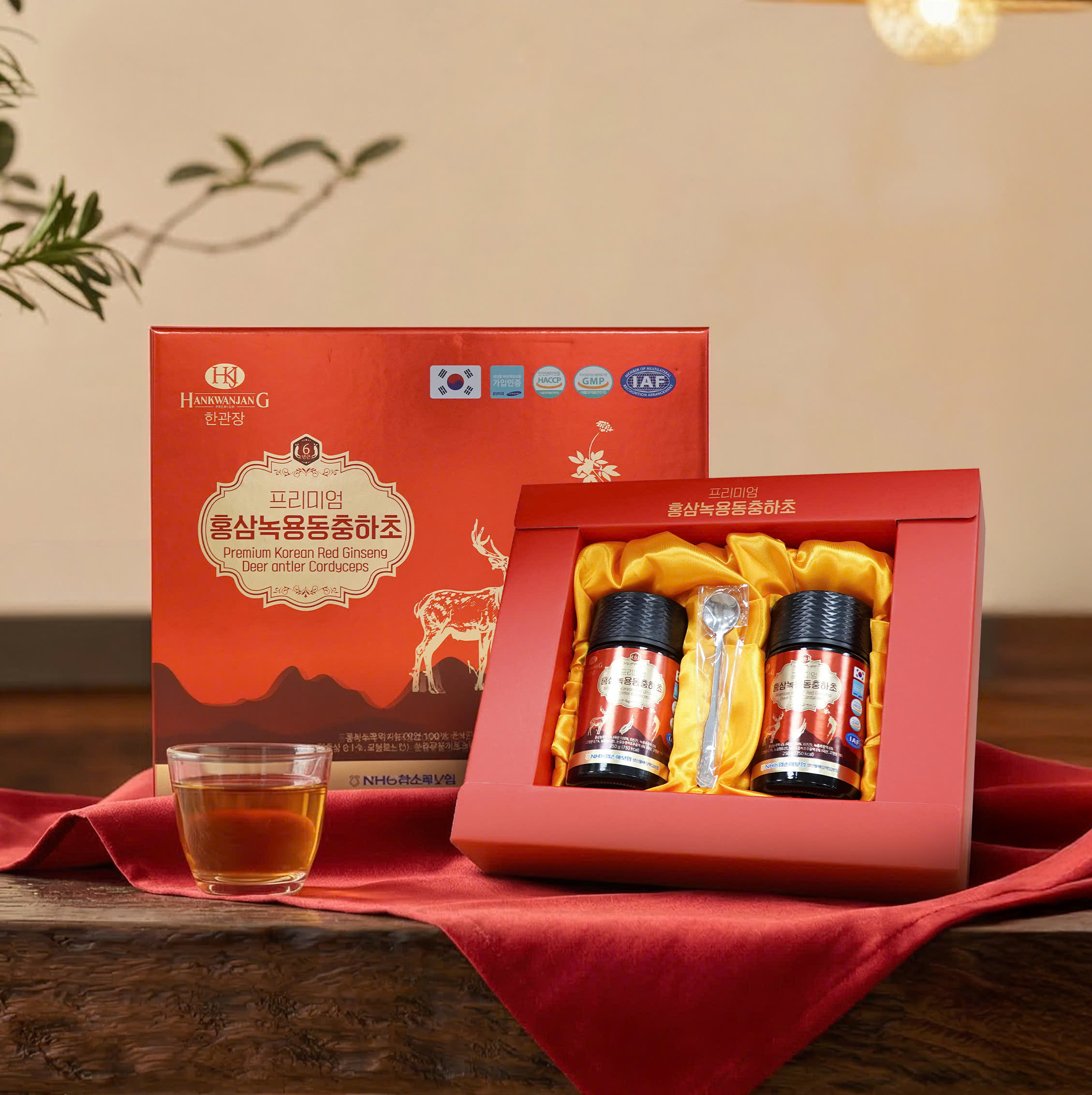 Thực phẩm bổ sung Premium Korean Red Ginseng Deer Antler Cordyceps Thực phẩm bổ sung Premium Korean Red Ginseng Deer Antler Cordyceps